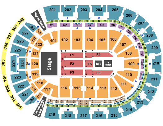 Nationwide Arena Josh Groban Seating Chart