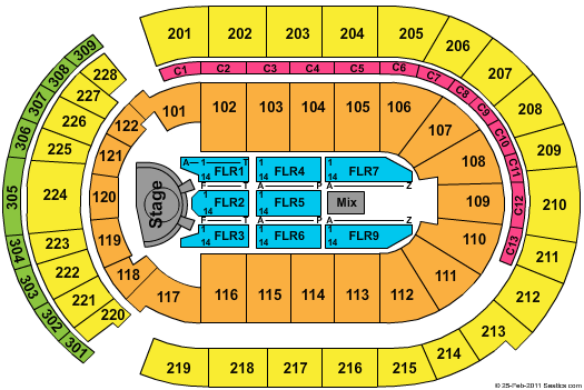 Nationwide Arena Keith Urban Seating Chart