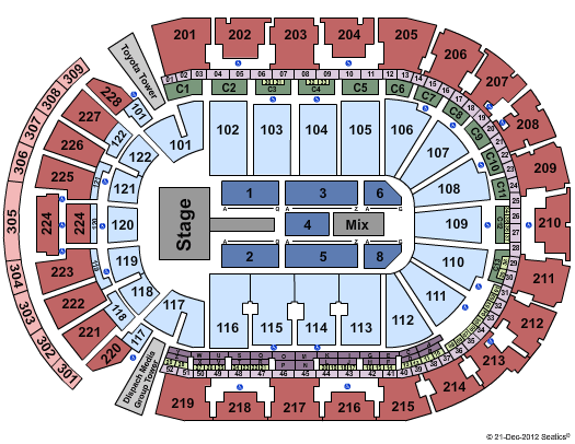 Nationwide Arena Kid Rock Seating Chart