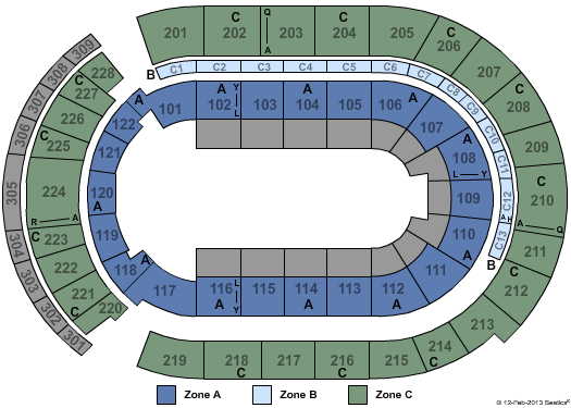 Nationwide Arena Monster Jam Zone Seating Chart