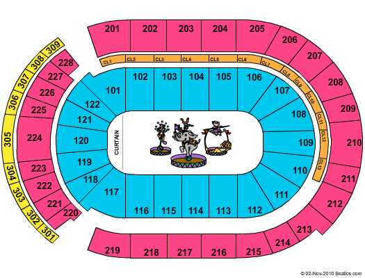 Nationwide Arena Circus Seating Chart