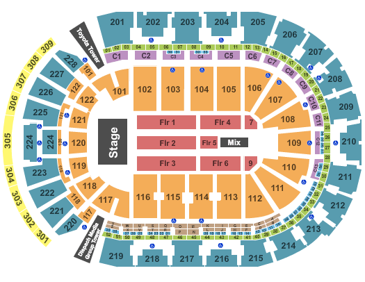 Nationwide Arena Rush Seating Chart