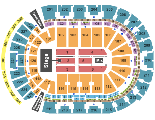 Nationwide Arena Shania Twain Seating Chart