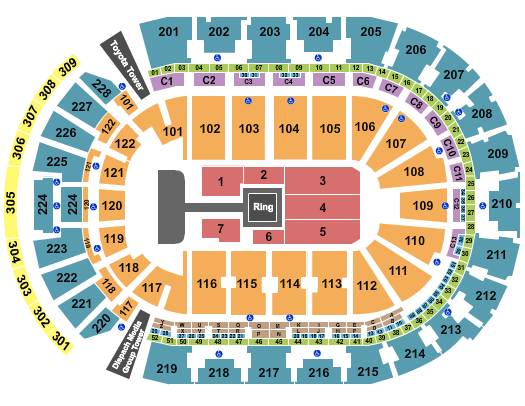 Nationwide Arena WWE Seating Chart