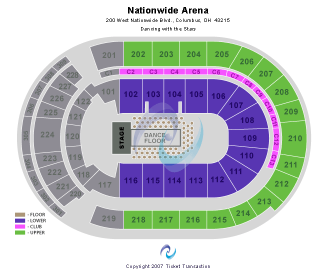 Nationwide Arena Dancing With The Stars Seating Chart
