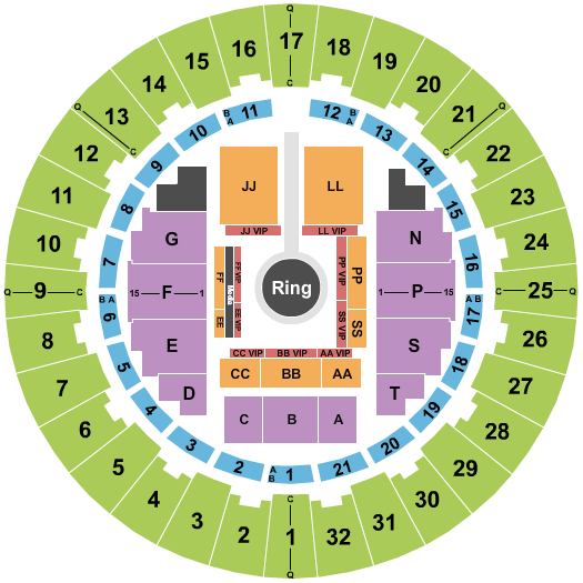 Neal S. Blaisdell Center - Arena Bellator MMA Seating Chart