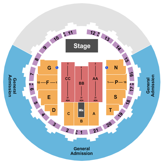 Neal S. Blaisdell Center - Arena Hula Comp Seating Chart