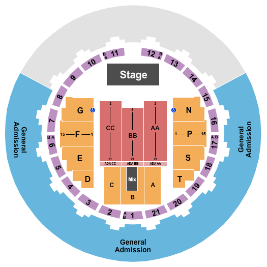 Neal S. Blaisdell Center - Arena Hula Comp Seating Chart