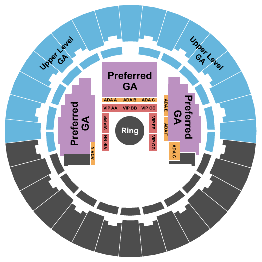 Neal S. Blaisdell Center - Arena Super American Circus Seating Chart