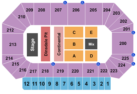 Nebraska State Fairgrounds Endstage Dinsdale Pit Seating Chart