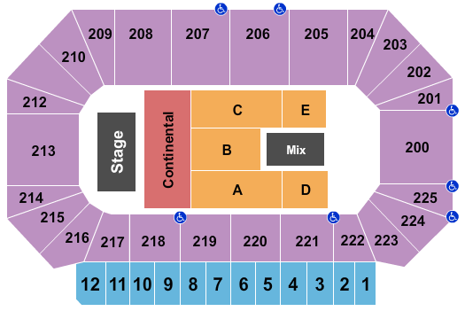 Nebraska State Fairgrounds End Stage Seating Chart