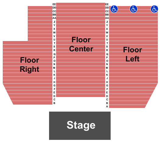 Nebraska Wesleyan - O’Donnell Auditorium Fine Arts Building Endstage Seating Chart