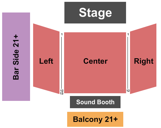 Neighborhood Theatre Endstage Reserved Seating Chart