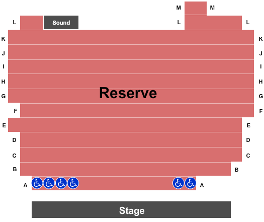 Nelke Theatre at Harris Fine Arts Center End Stage Seating Chart