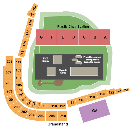 Nelson Wolff Stadium Nitro Circus Seating Chart