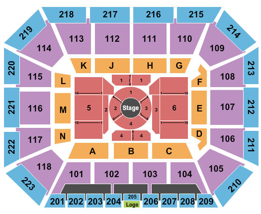Neville Arena venue and seating information