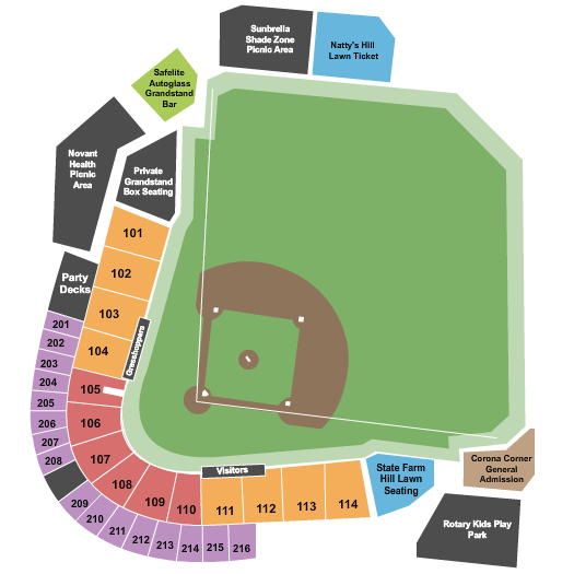 Fluor Field at the West End Tickets & Seating Chart - ETC