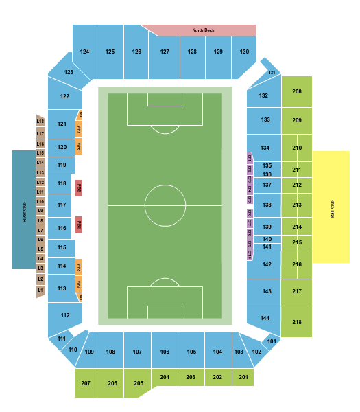 Lower.com Field Soccer Seating Chart