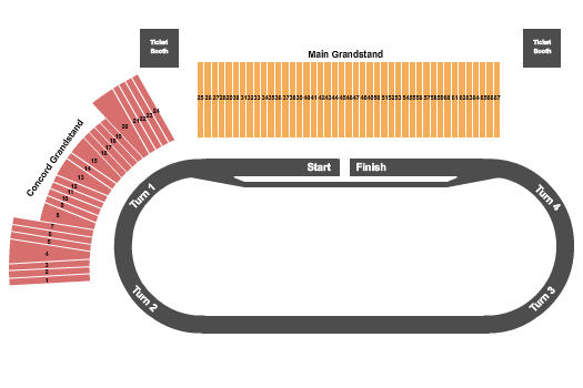 New Hampshire Motor Speedway Race 2 Seating Chart