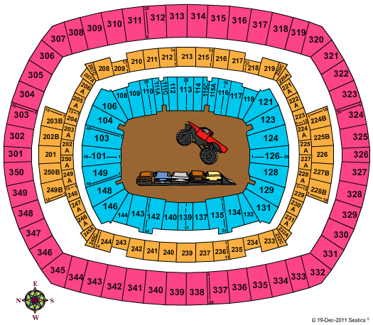MetLife Stadium Monster Jam Seating Chart