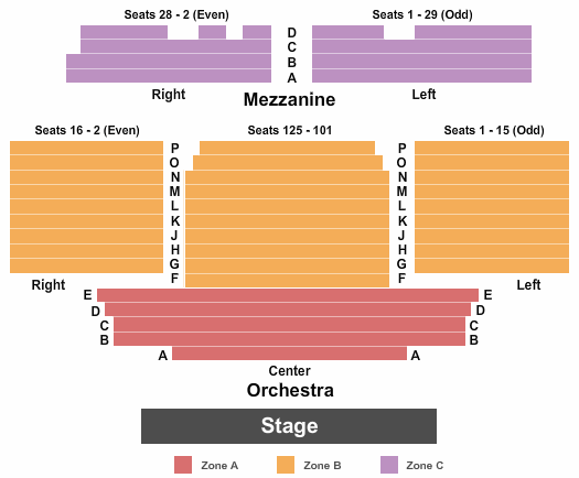 New World Stages: Stage 3 Seating Map