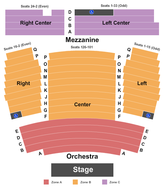 seating chart for New World Stages: Stage 1 - End Stage Int Zone - eventticketscenter.com