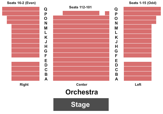 New World Stages: Stage 2 Seating Map