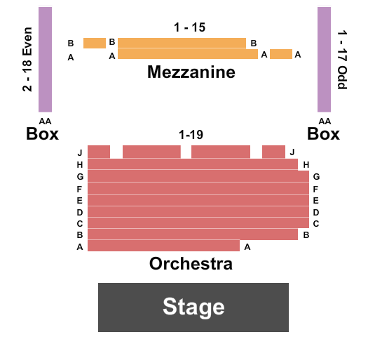 New World Stages: Stage 5 Seating Map