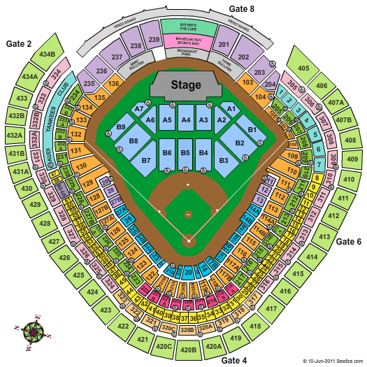 Yankee Stadium Paul McCartney Seating Chart