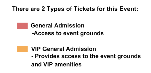 New York Expo Center GA VIP Seating Chart
