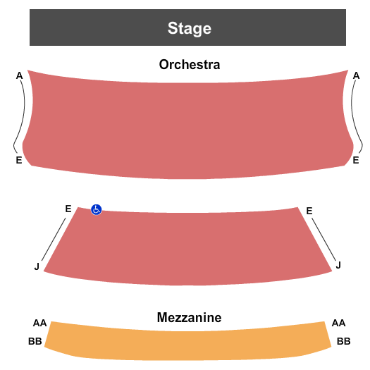 Newman Mills Theater at The Robert W. Wilson MCC Theater Space End Stage Seating Chart