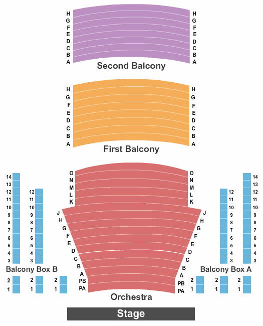 Newmark Theatre Seating Chart