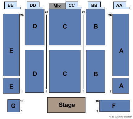 Newport Yachting Center End Stage Seating Chart