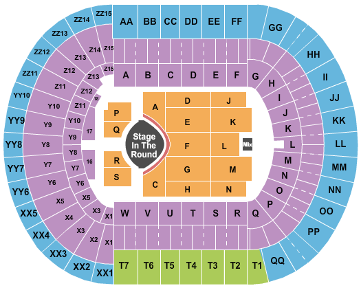 Neyland Stadium Garth Brooks Seating Chart