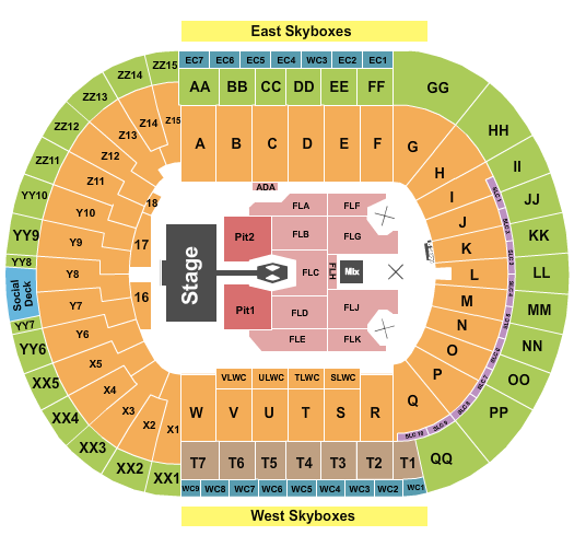 Morgan Wallen Neyland Stadium Seating Chart