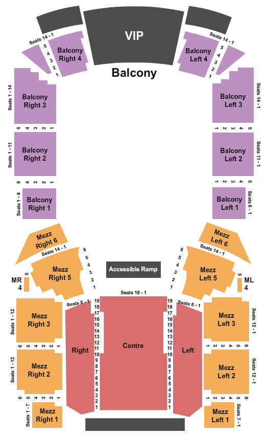 Casino Avalon Ballroom At Niagara Fallsview Casino Resort End Stage Seating Chart