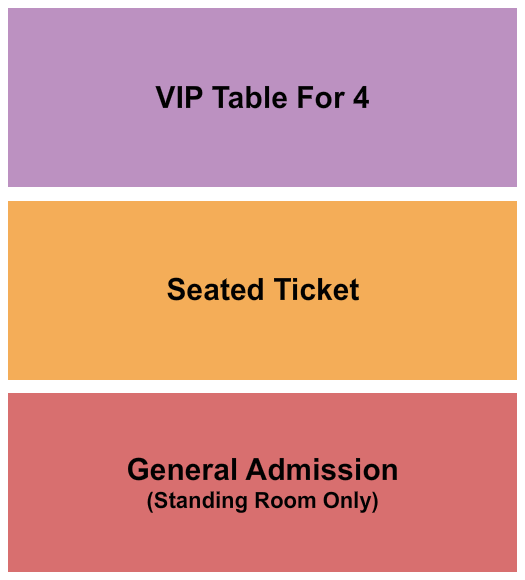 Night Shift On 5th GA Standing/Seated/VIP Seating Chart