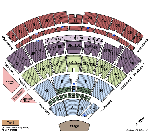 Isleta Amphitheater Seating Map