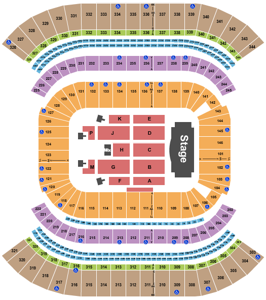 Nissan Stadium - Nashville Seating Chart