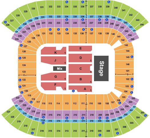 Nissan Stadium - Nashville Ed Sheeran Seating Chart