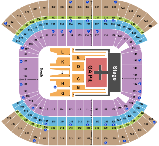 Nissan Stadium - Nashville Eric Church Seating Chart