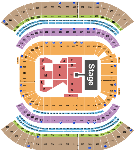 Nissan Stadium - Nashville Seating Chart