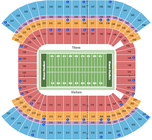 Nissan Stadium Seating Chart - Nashville