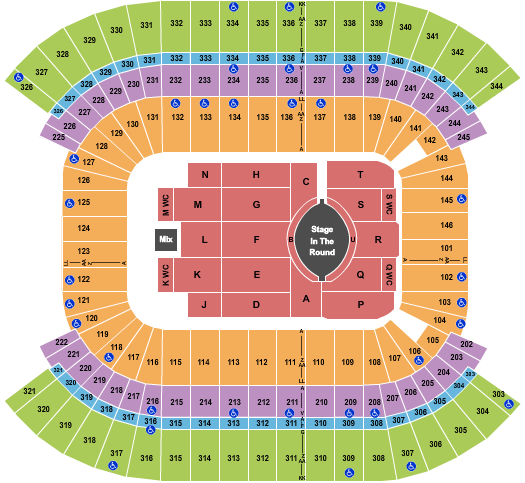 Nissan Stadium - Nashville Garth Brooks Seating Chart