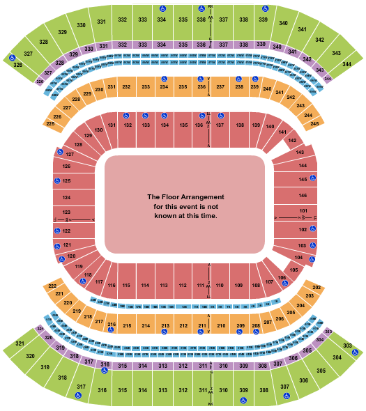 Nissan Stadium - Nashville Generic Floor Seating Chart
