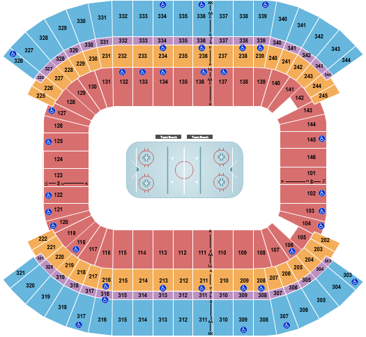 Nissan Stadium - Nashville Hockey Seating Chart