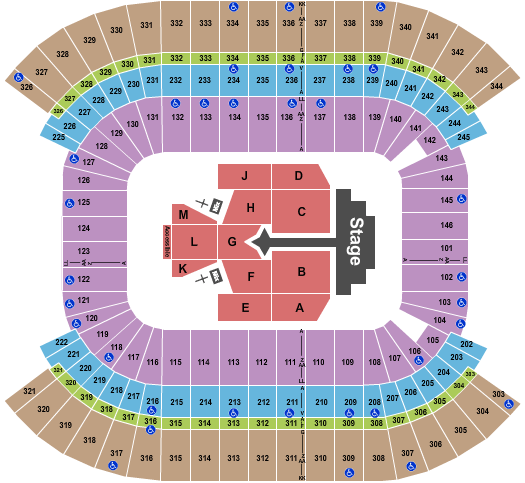 Nissan Stadium - Nashville Justin Bieber Seating Chart