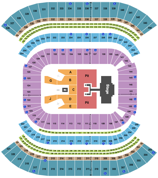 Nissan Stadium - Nashville Luke Combs Seating Chart