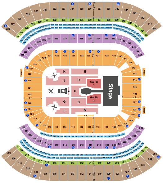 Morgan Wallen Nissan Stadium - Nashville Seating Chart