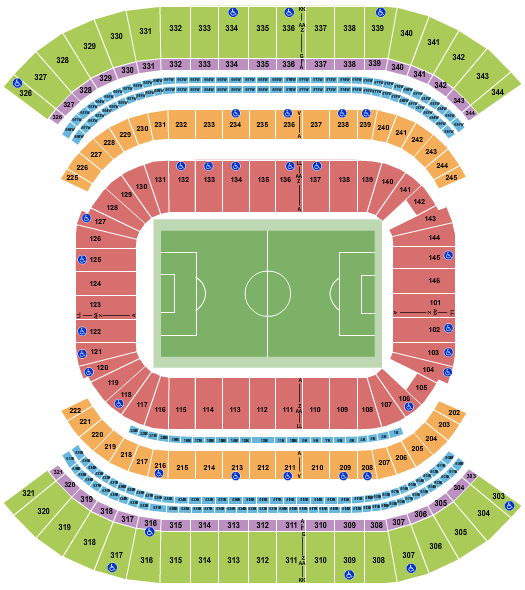 Nissan Stadium - Nashville Soccer Seating Chart